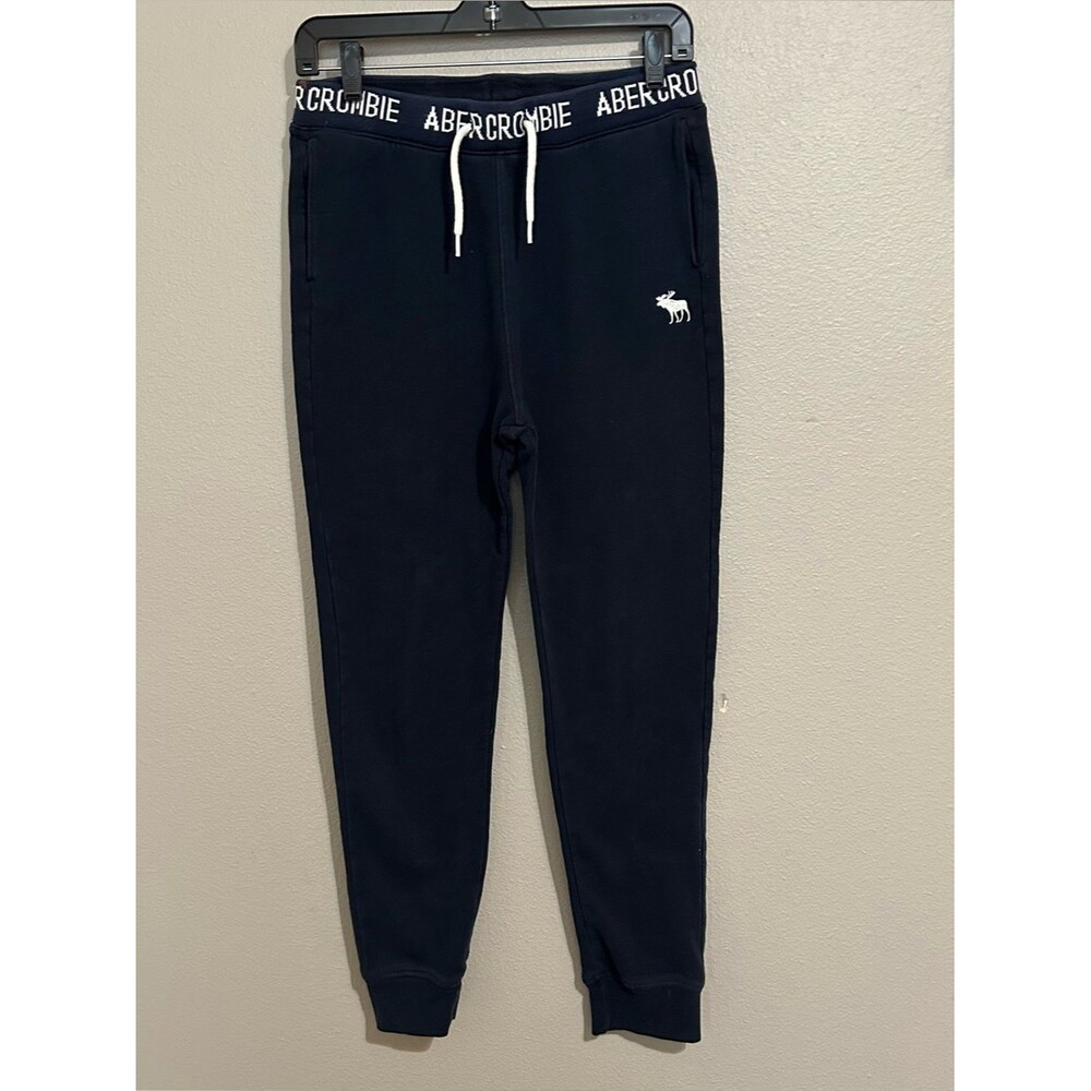 Abercrombie Kids Navy Blue Drawstring Pockets Jogger Sweatpants Boy’s Size 15/16